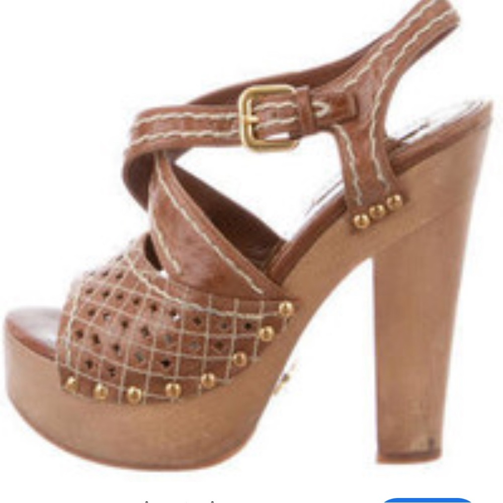 Prada platform heels